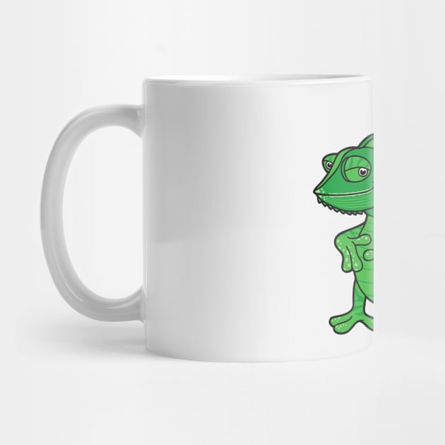 Funny Chameleon by Happy Art Designs